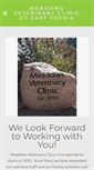 Mobile Screenshot of meadowsvetclinic.com